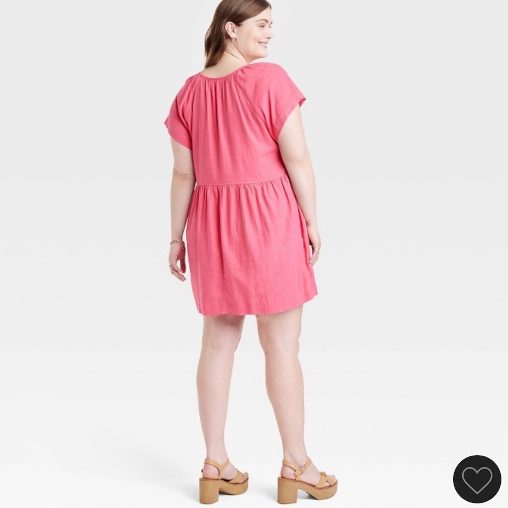 Universal Thread Linen Mini Shift Dress - Picture 2 of 5